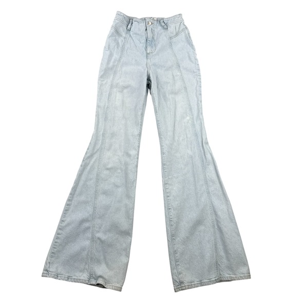 Free People Denim - We The Free Free People Jeans Sz 26 Florence Flare Leg High Waist Bareback